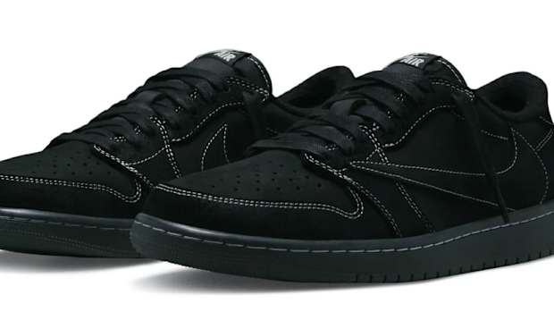 Black Travis Scott shoes.